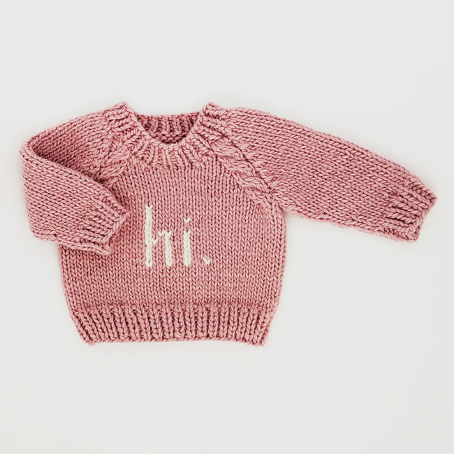 Girl's Hi. Crew Neck Sweater