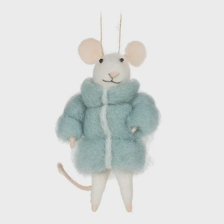Mouse in Puffy Parka Ornament