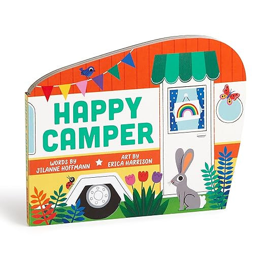 Happy Camper Shaped Book