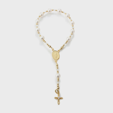 Sterling Baby's 1st Pearls Bracelet