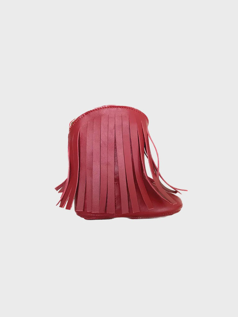Lili Fringe Boots - Red