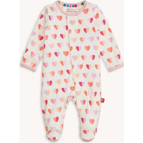 Bamboo Zipper Footie - Bloom