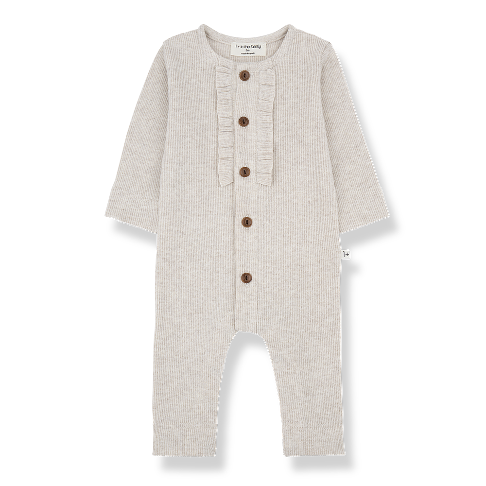 Elsa Girls Jumpsuit - Rice