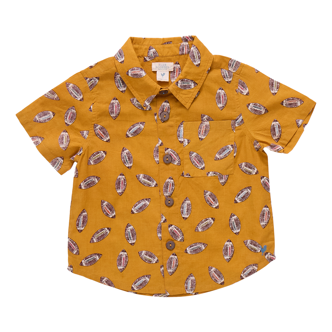 Boy's Jack Shirt - Flying Footballs