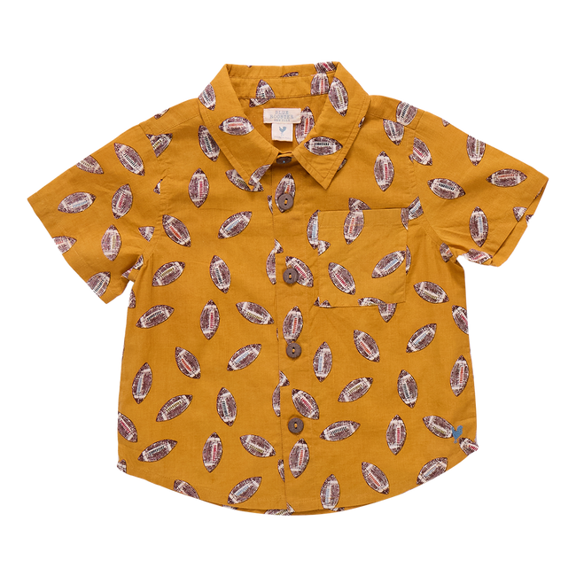Boy's Jack Shirt - Flying Footballs