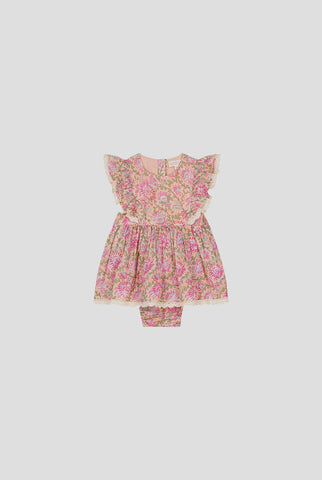 Floral Print Honeycomb Top