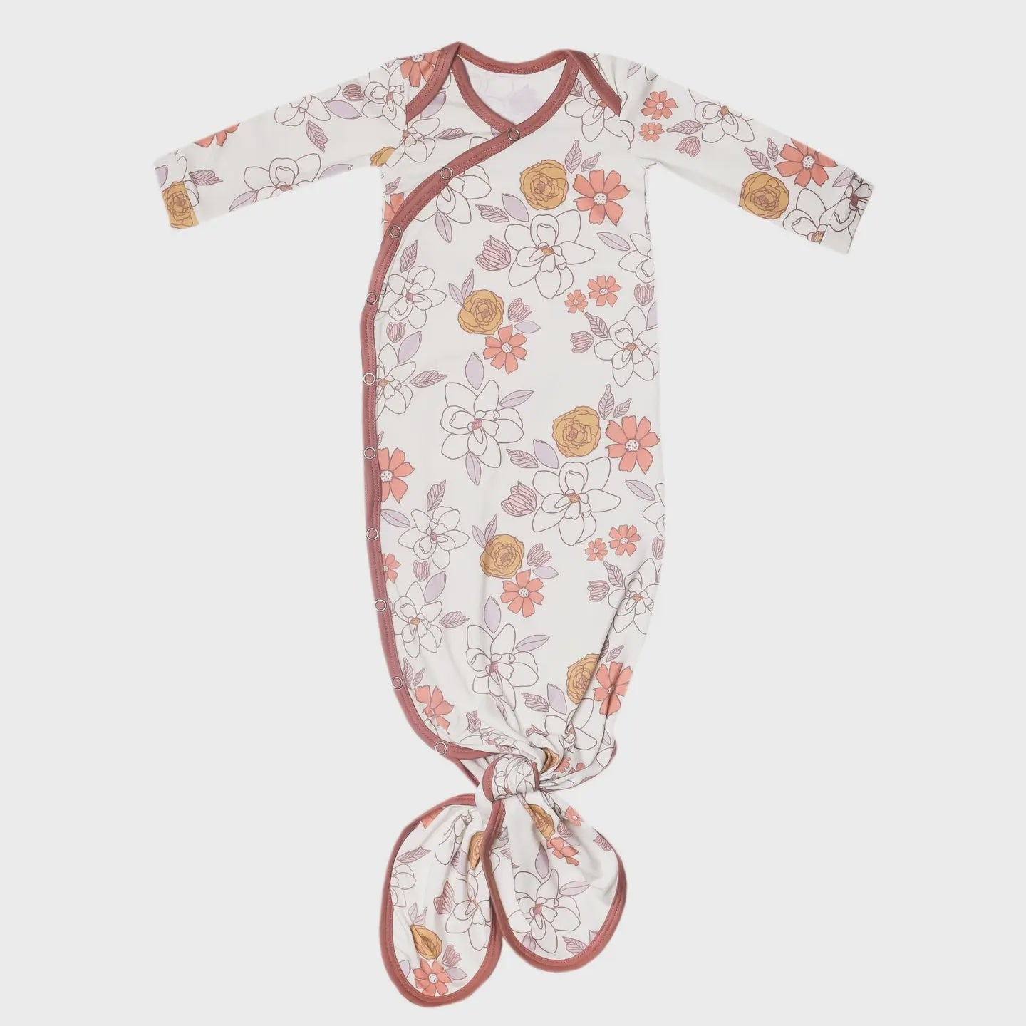 Girls Newborn Knotted Gown