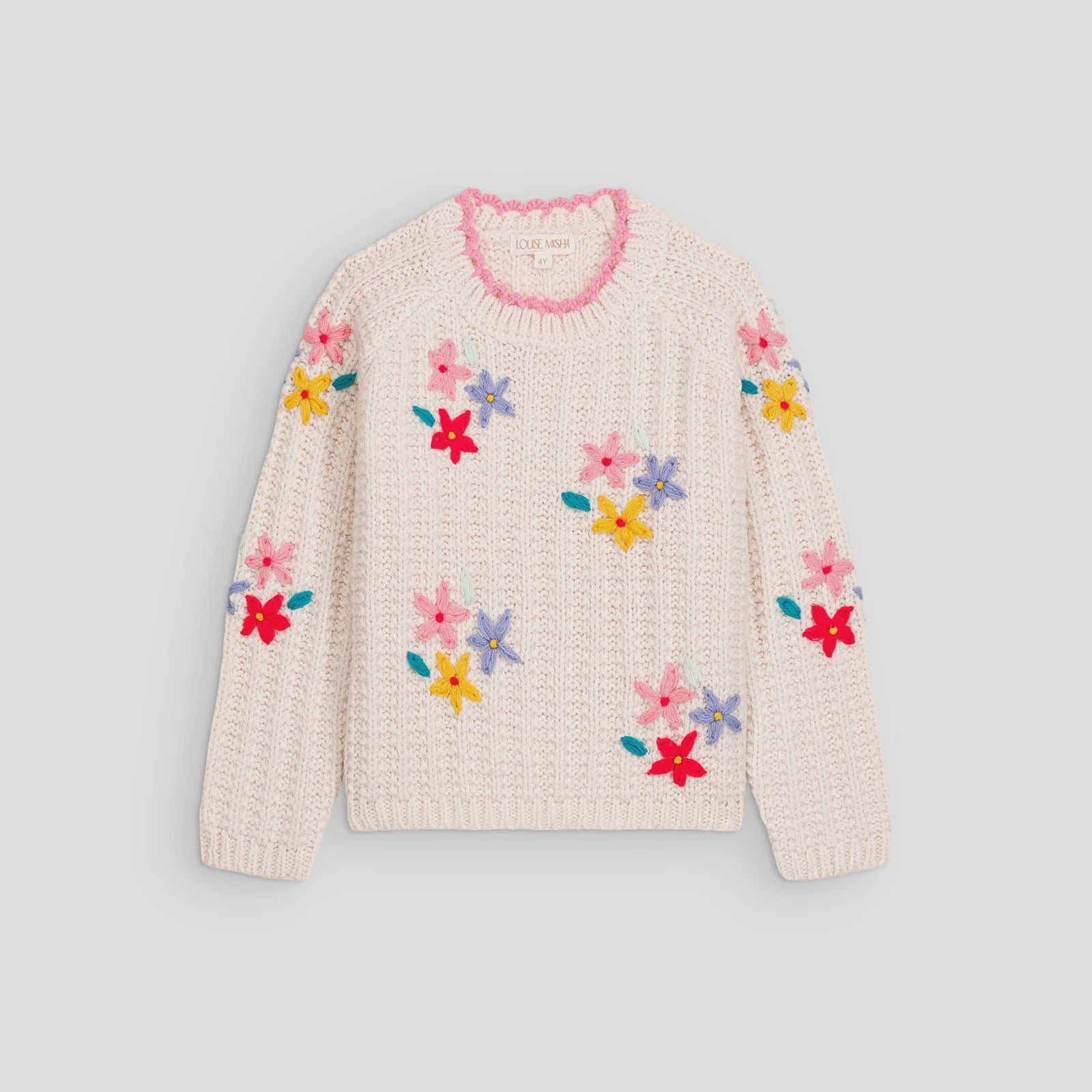 Zuzanna Sweater- Cream Flowers