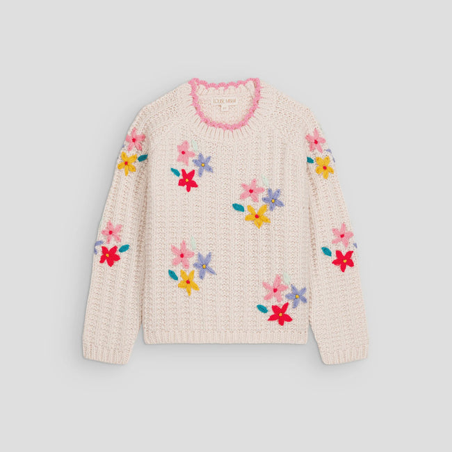 Zuzanna Sweater- Cream Flowers