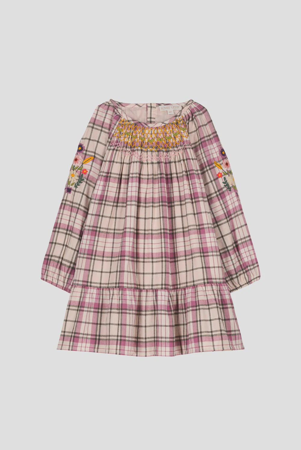 Blandy Dress - Cream Frosty Checks