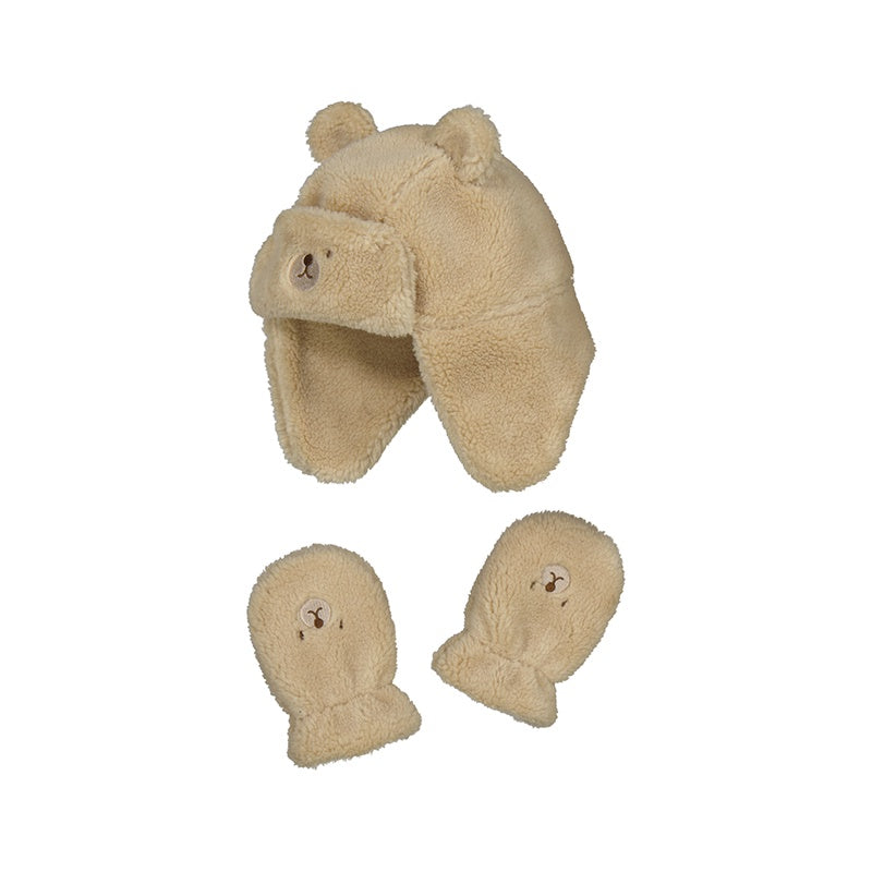 Hat & Glove Set - Latte