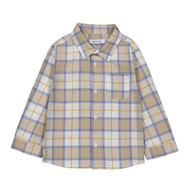 Long Sleeve Checked Shirt