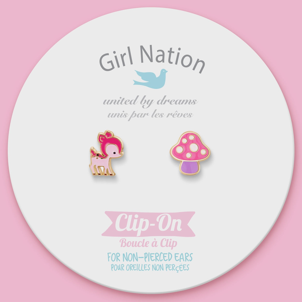 Friendly Forest Pair Clip-On Earrings