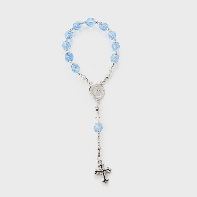 Sterling Blue Baby Rosary
