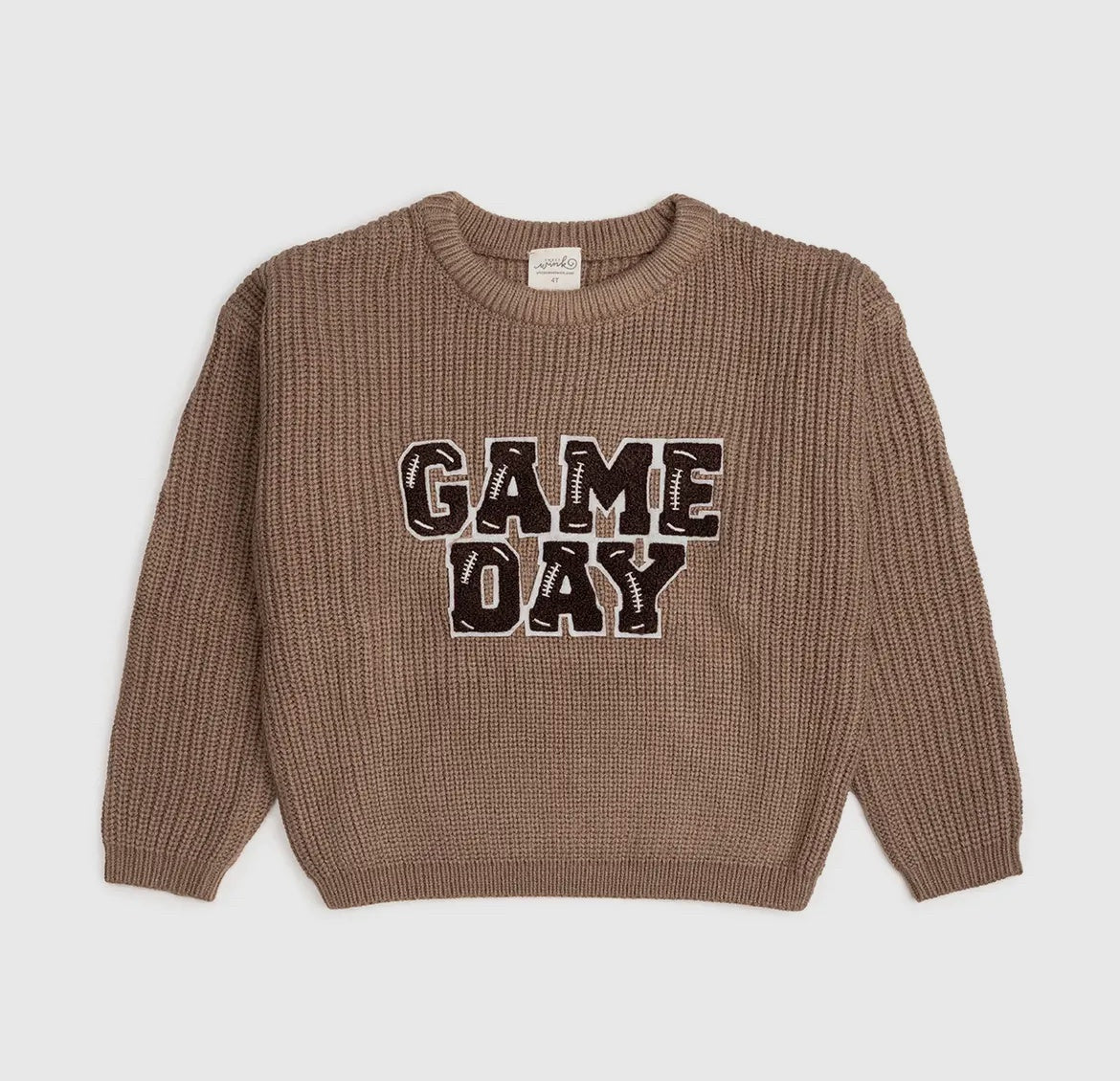 Game Day Patch Knit Sweater - Football