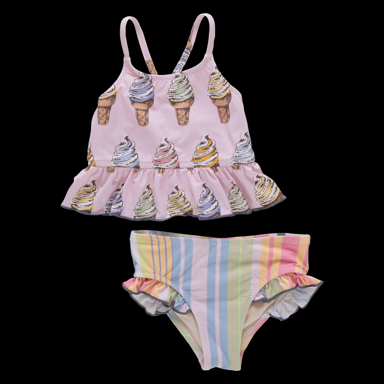 Girls Joy Tankini- Pink Soft Serve