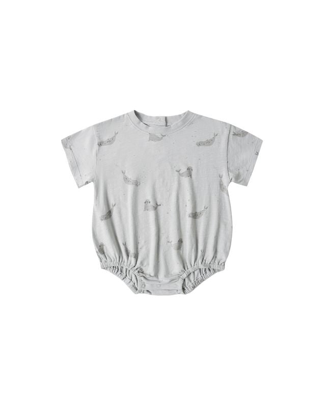 Relaxed Bubble Romper- Seals