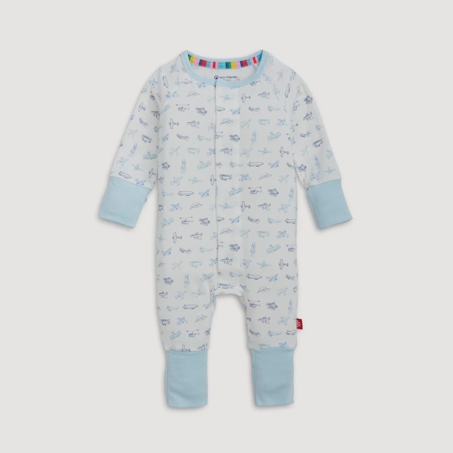Magnetic Convertible Coverall- Airplanes