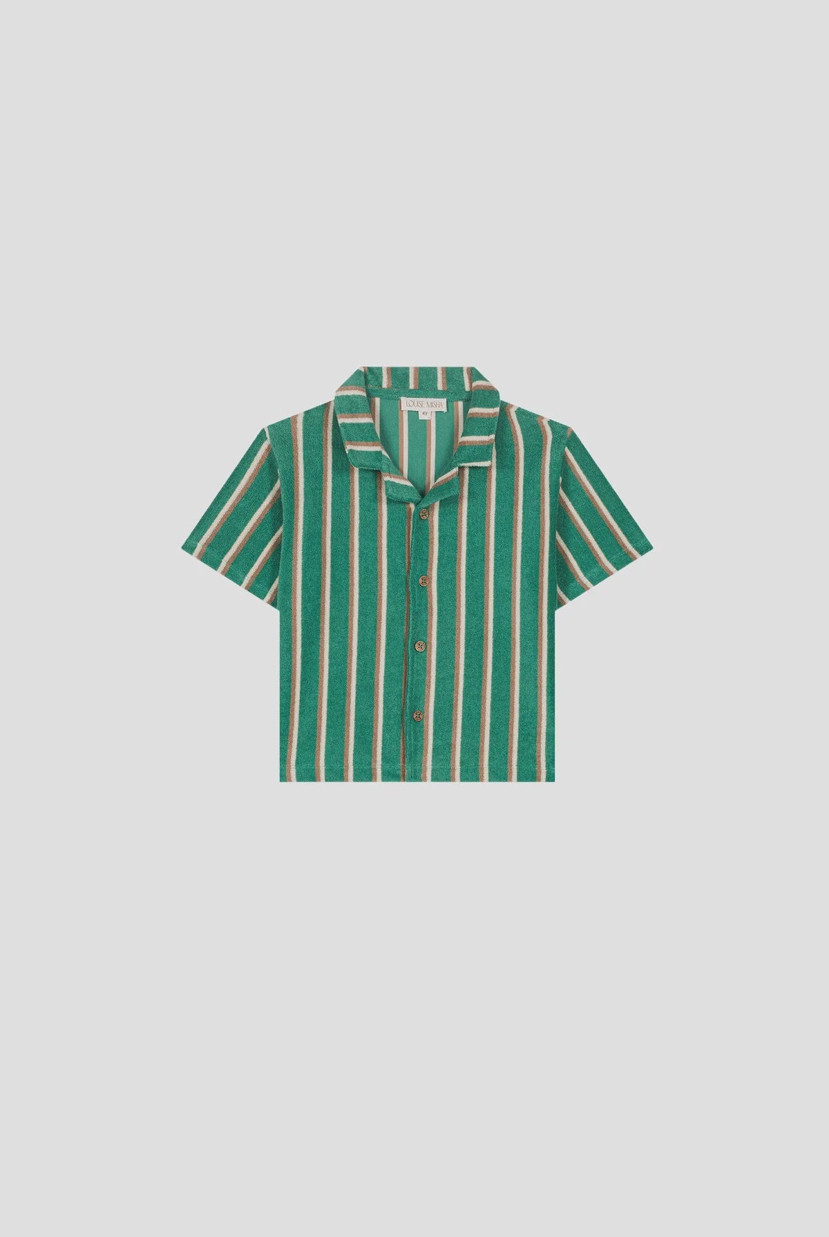Alov Terry Shirt -Grass Cypress Stripe