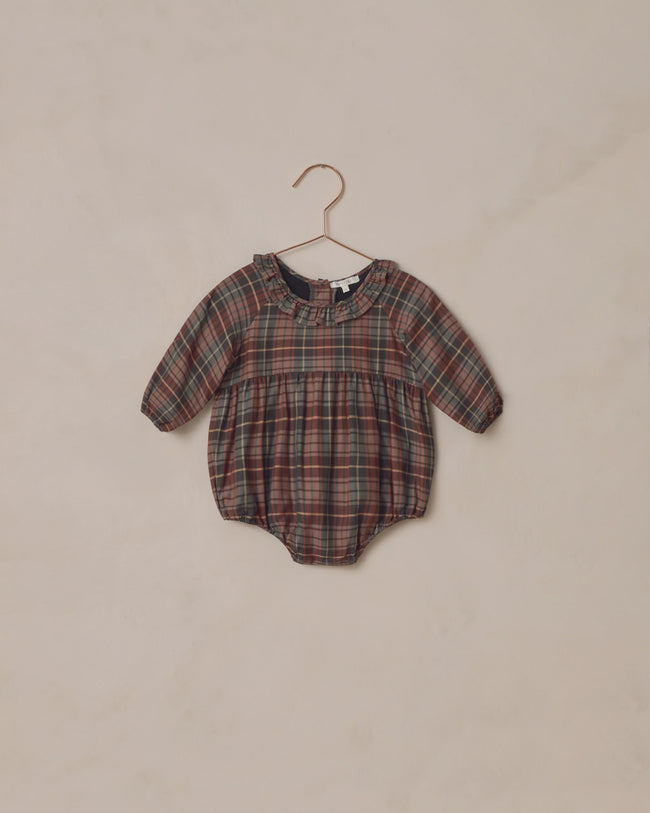 Adeline Romper - Winter Tartan