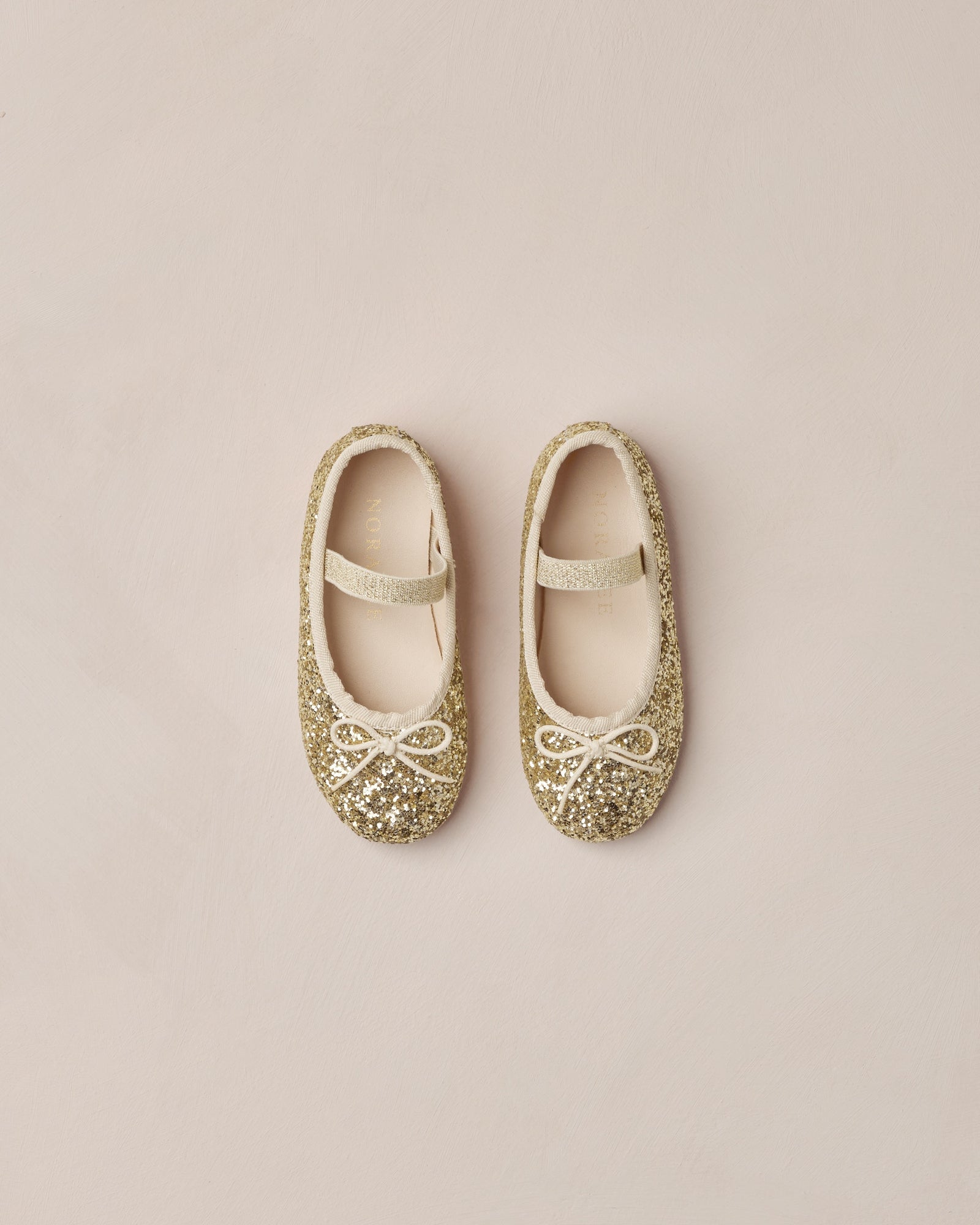 Ballet Flats - Gold Sparkle
