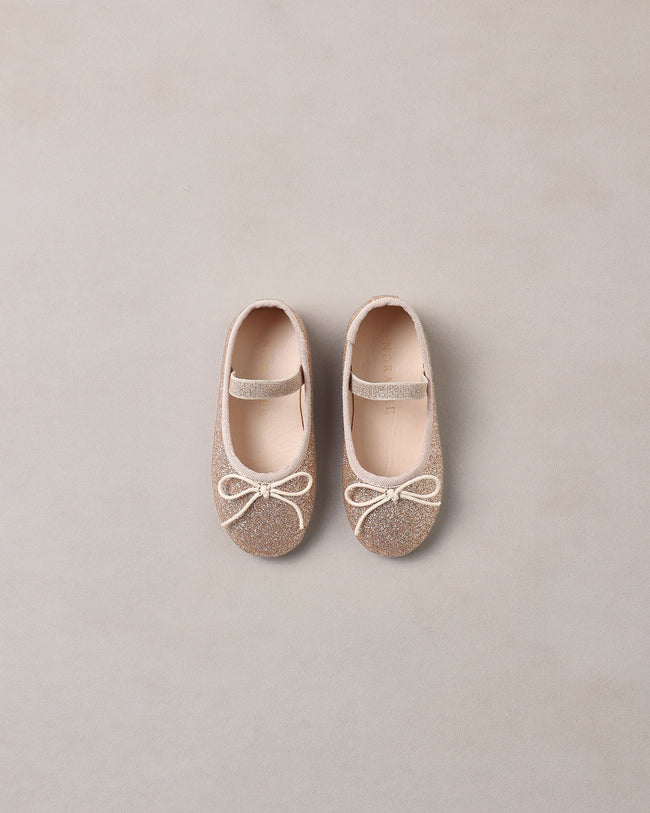 Ballet Flat- Rose Gold Shimmer
