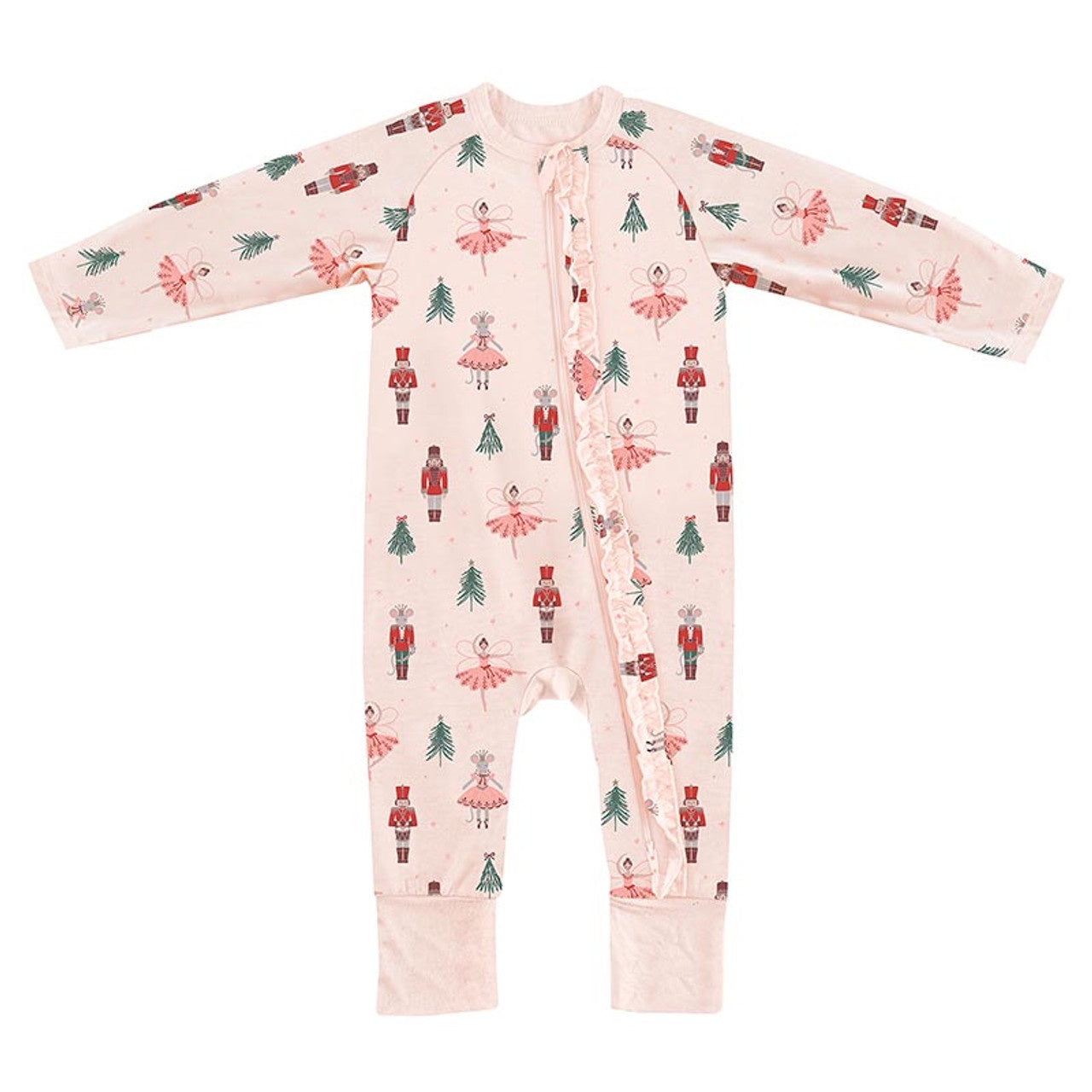 Cozy Romper with Ruffles