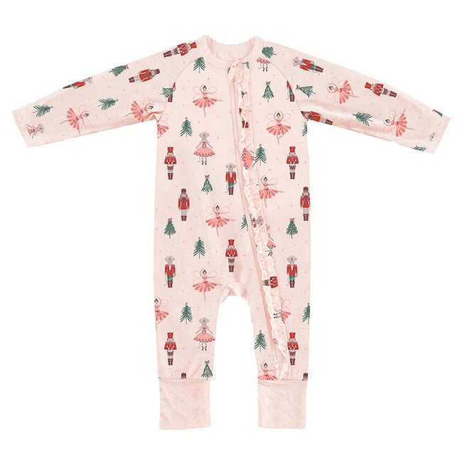 Cozy Romper with Ruffles