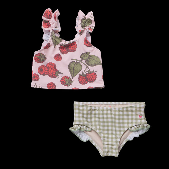 Girls Via Tankini- Raspberries
