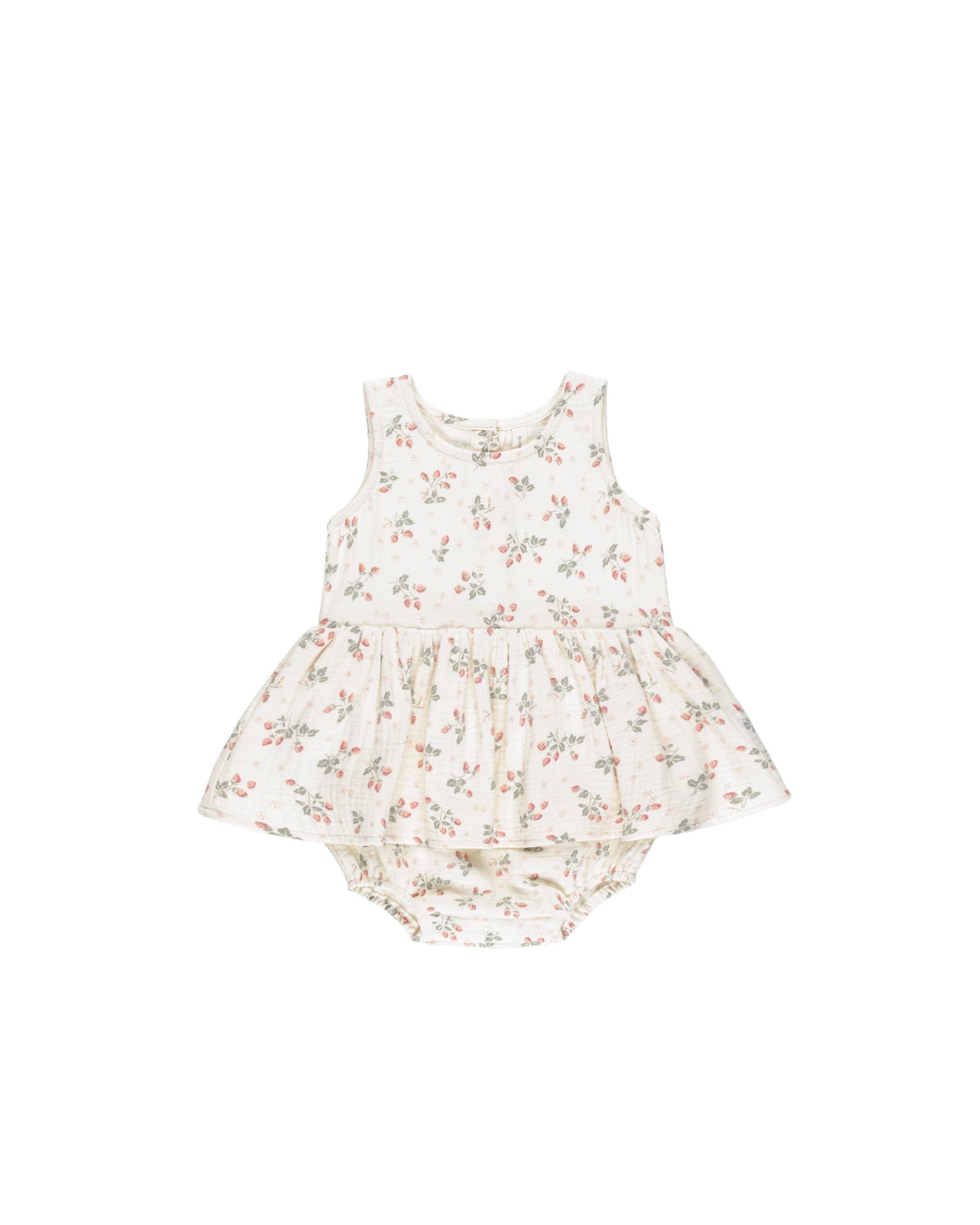 Skirted Tank Romper - Strawberries