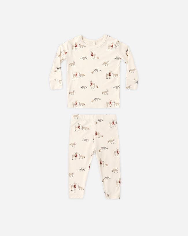 Bamboo Pajama Set- Forest Friends