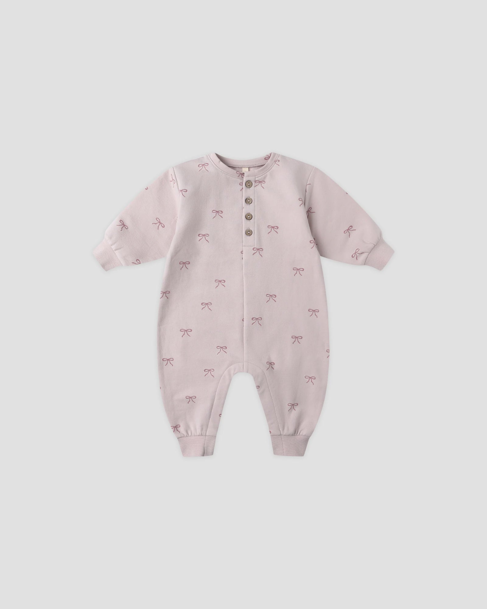 Relaxed Fleece Jumpsuit - Bows