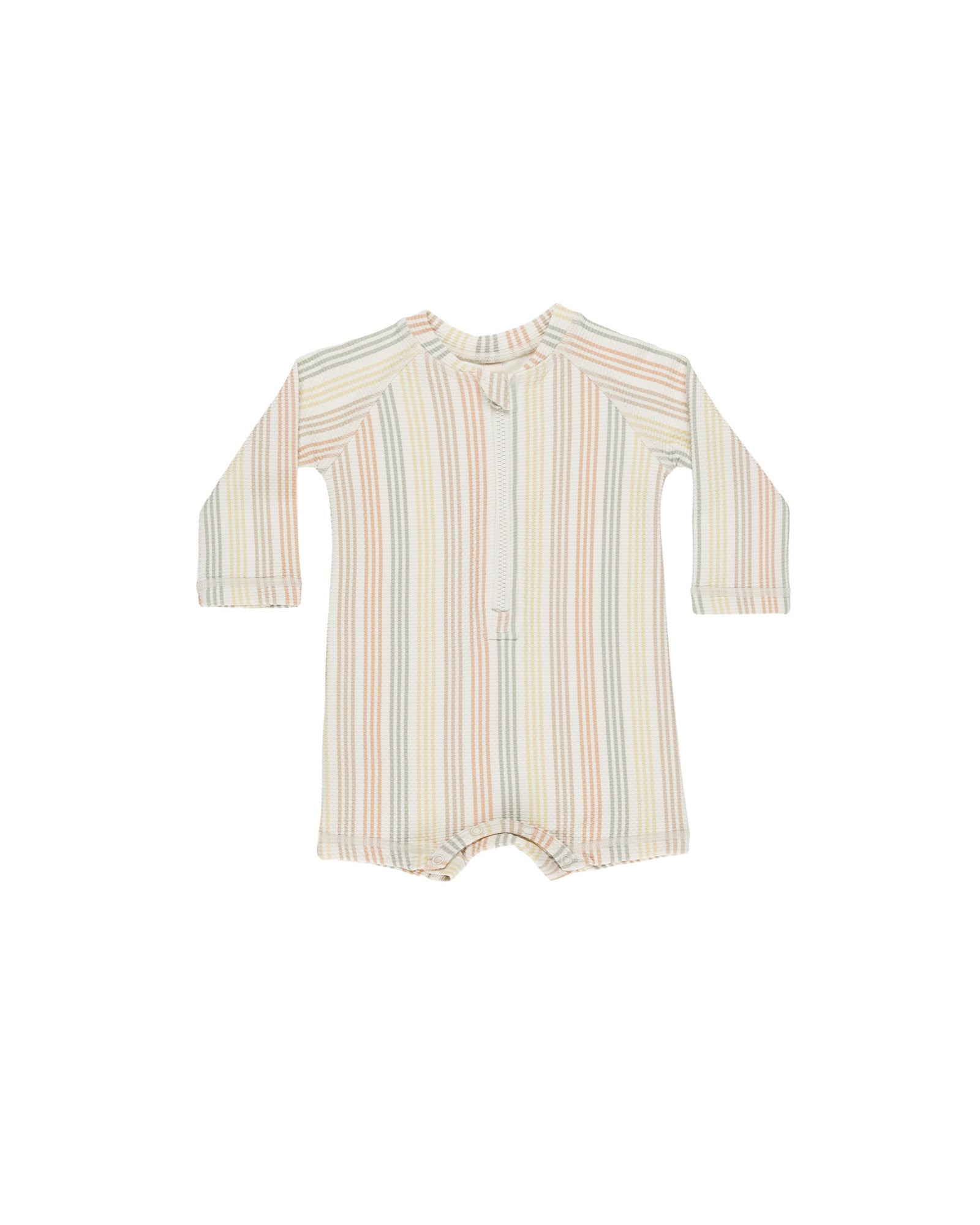 Long Sleeve One - Piece Rashgaurd - Multi Stripe