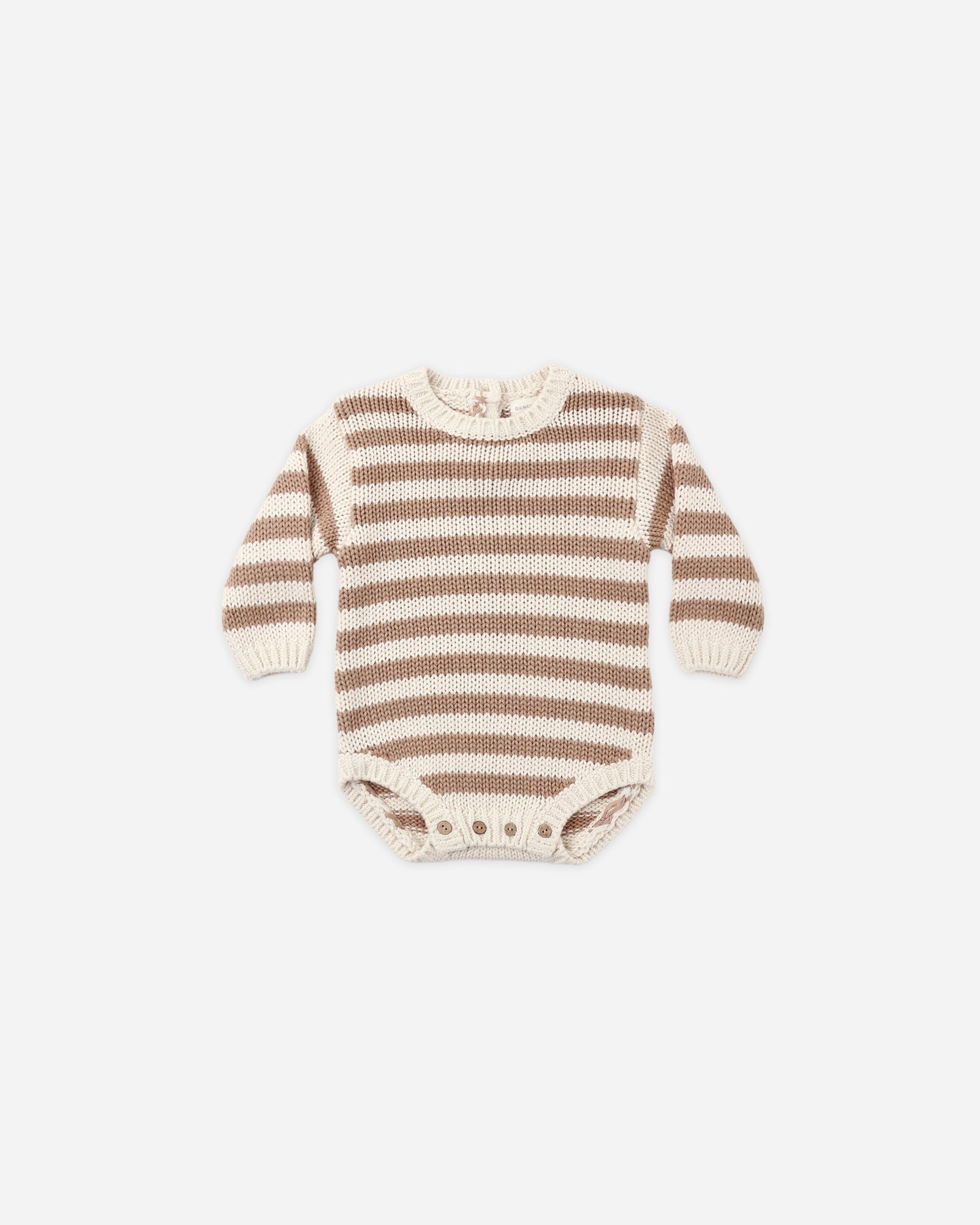 Rex Romper- Almond Stripe