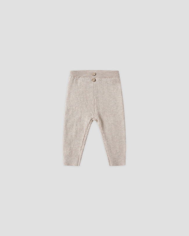 Rib Knit Legging - Heathered Oatmeal