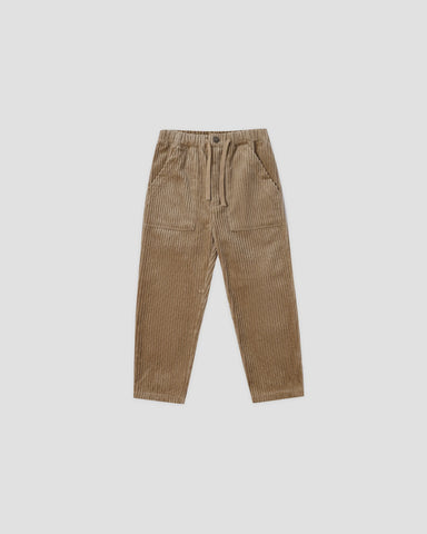 Hooded shirt beige cord
