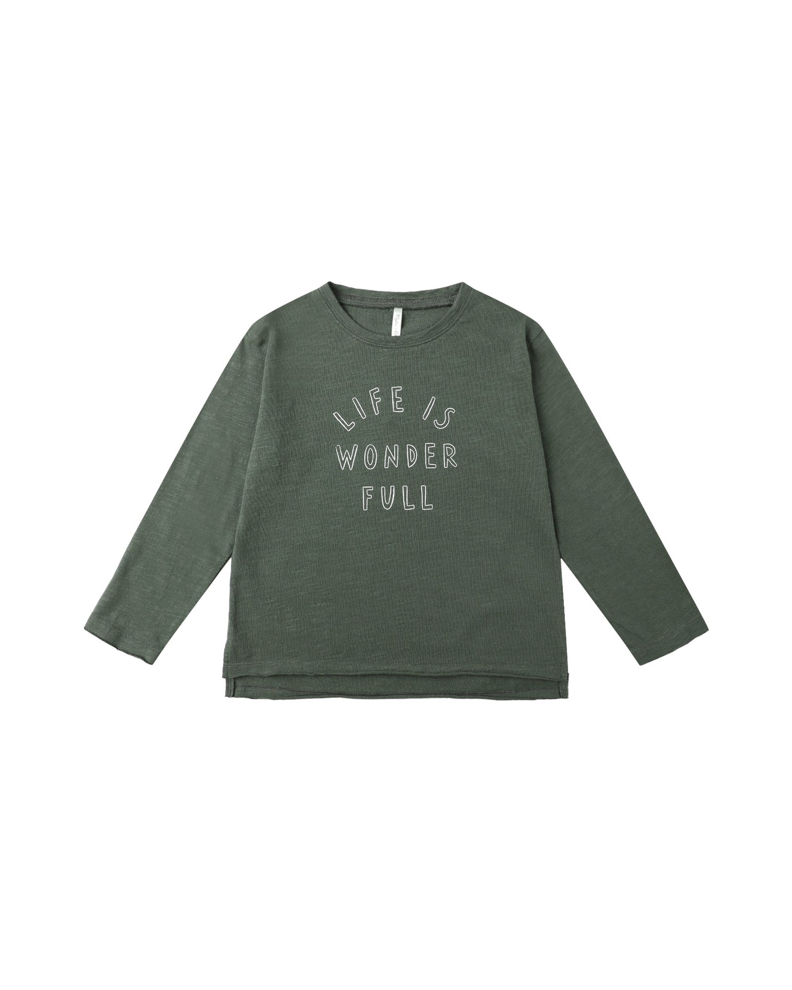 Raw Edge L/S Tee - Life is Wonder Full
