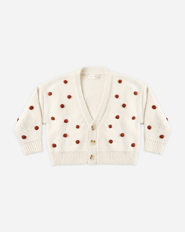 Boxy Cardigan- Ruby Bobble