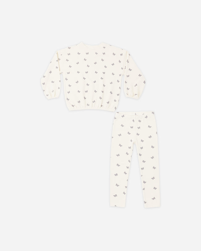Sponge Knit Set-Butterflies