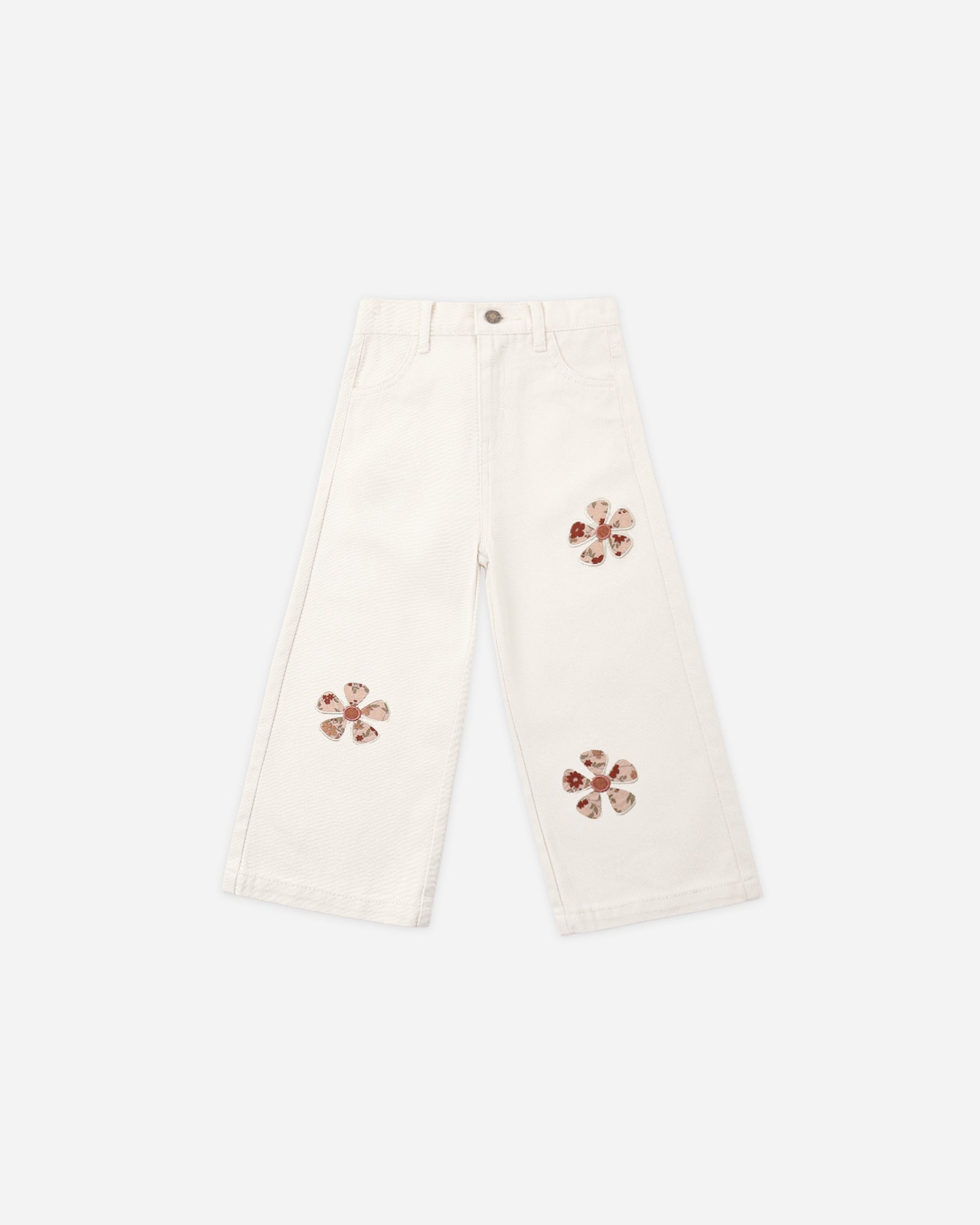 Straight Leg Pant Daisy Patches