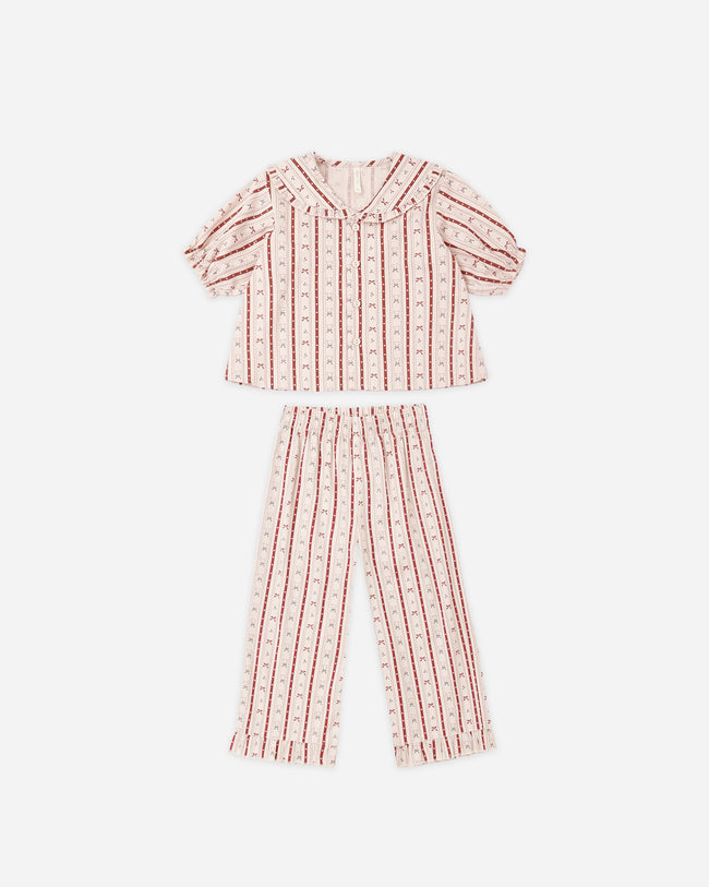 Ruffle Pajamas- Candy Cane Lane