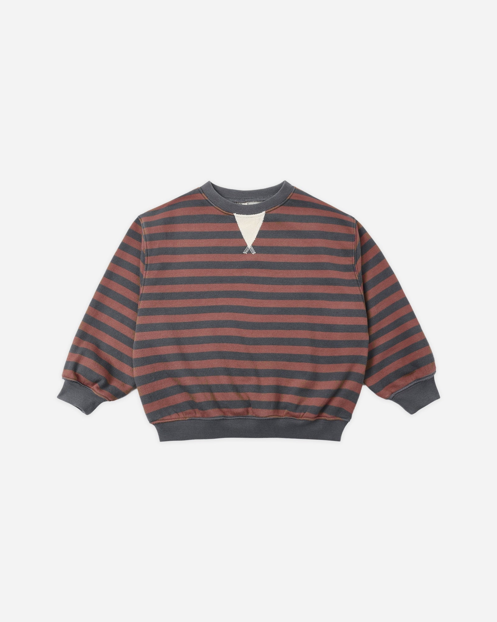 Relaxed Oversized Mulberry Stripe