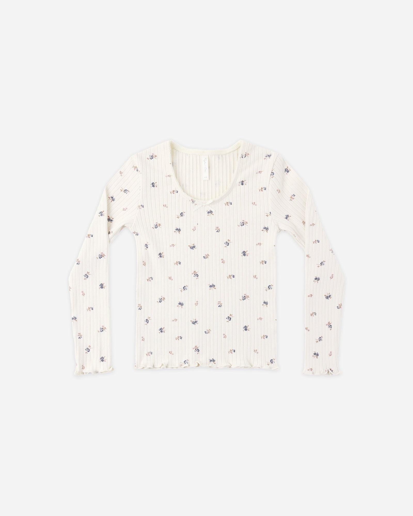 Ribbed Long Sleeve- Ditsy