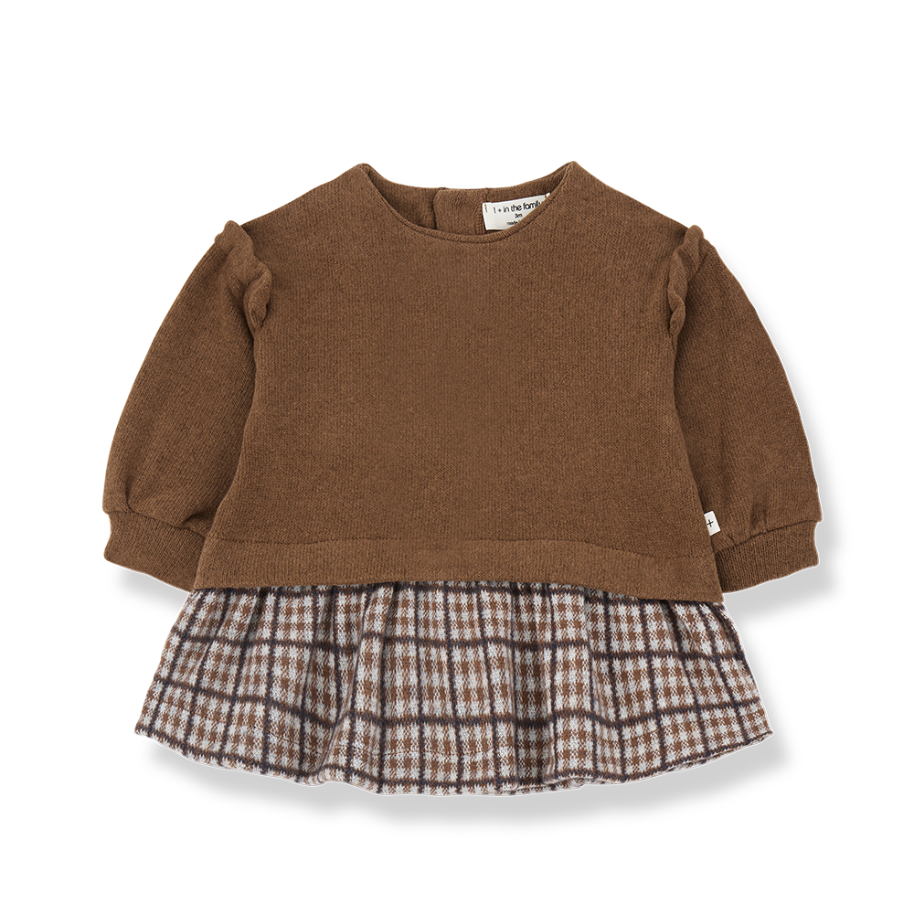 Sabine Plaid Dress - Castagna
