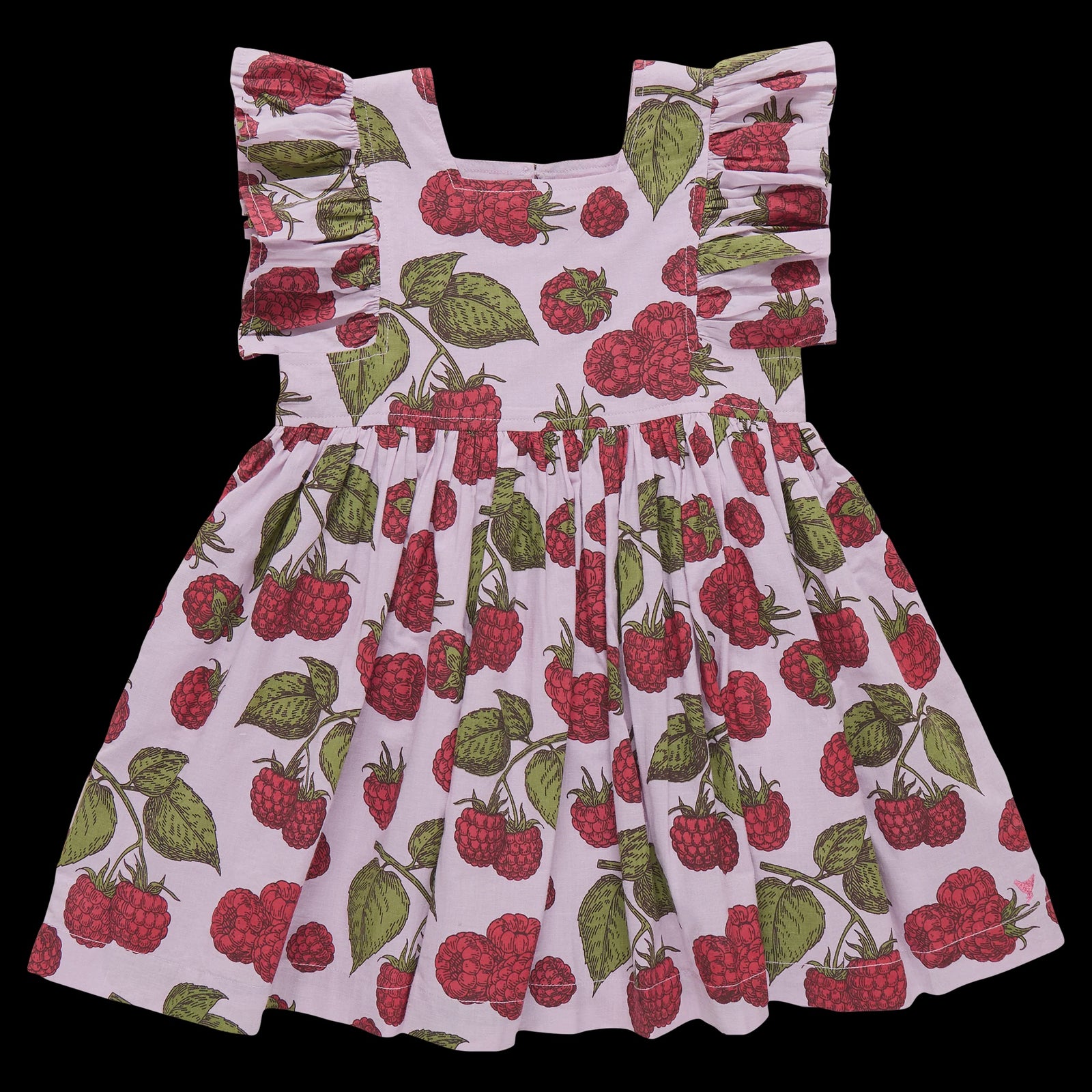 Elsie Dress- Lavender Raspberries
