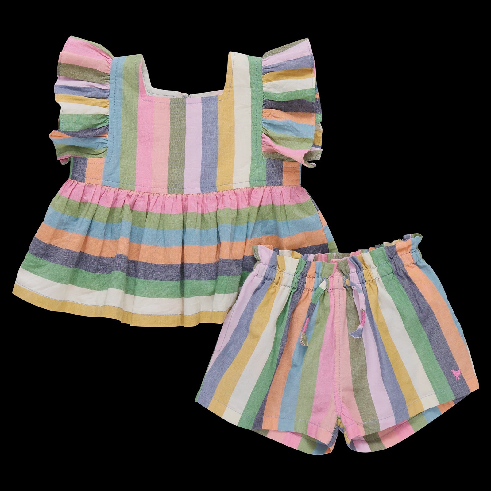 Elsie 2pc Set- Parade Stripe
