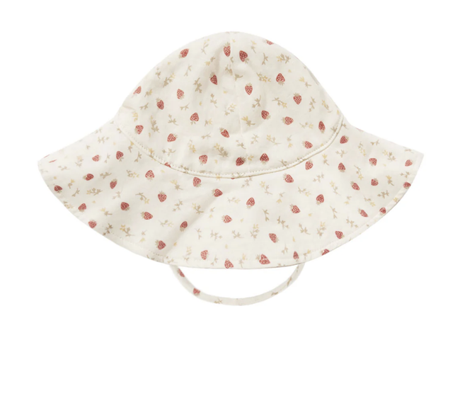 Strawberry Fields Floppy Sun Hat