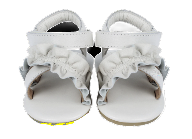 Miene Sandals | Off White Leather