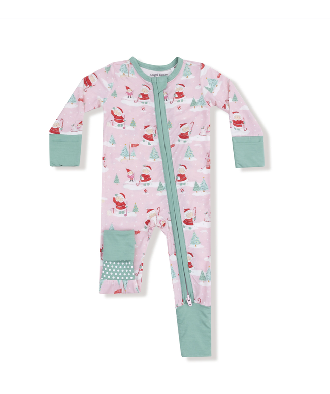 Girls Holiday 2-Way Zipper Romper