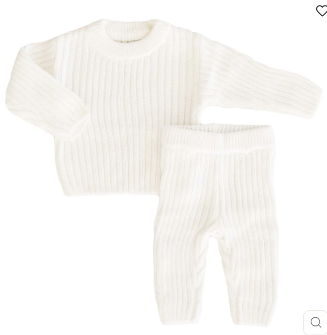 Knit Sweater & Pant Set- Dove